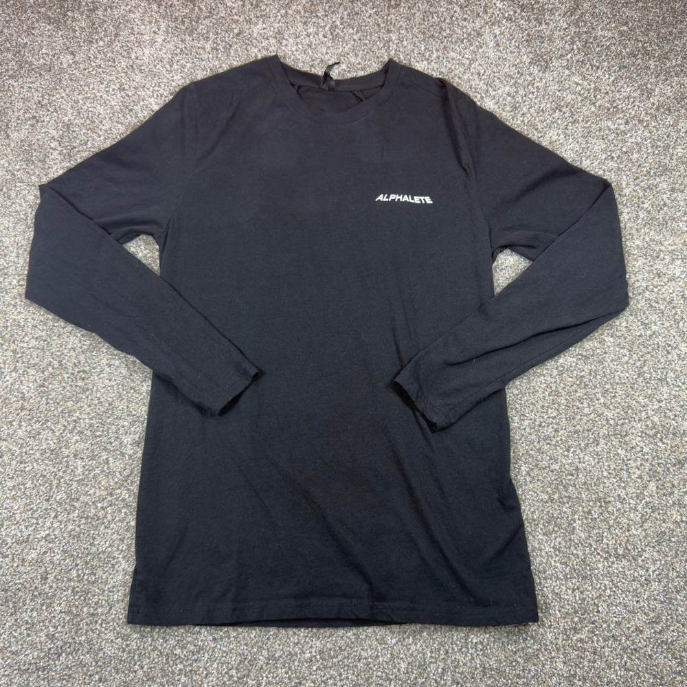 Alphalete Rhapsody Collection Mens Long Sleeve Graphic T-Shirt‎ Black Medium